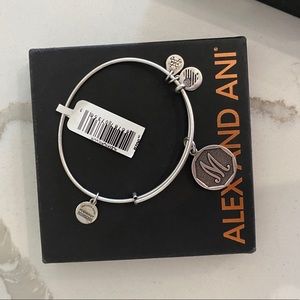 Alex and Ani Initial M Charm Bangle